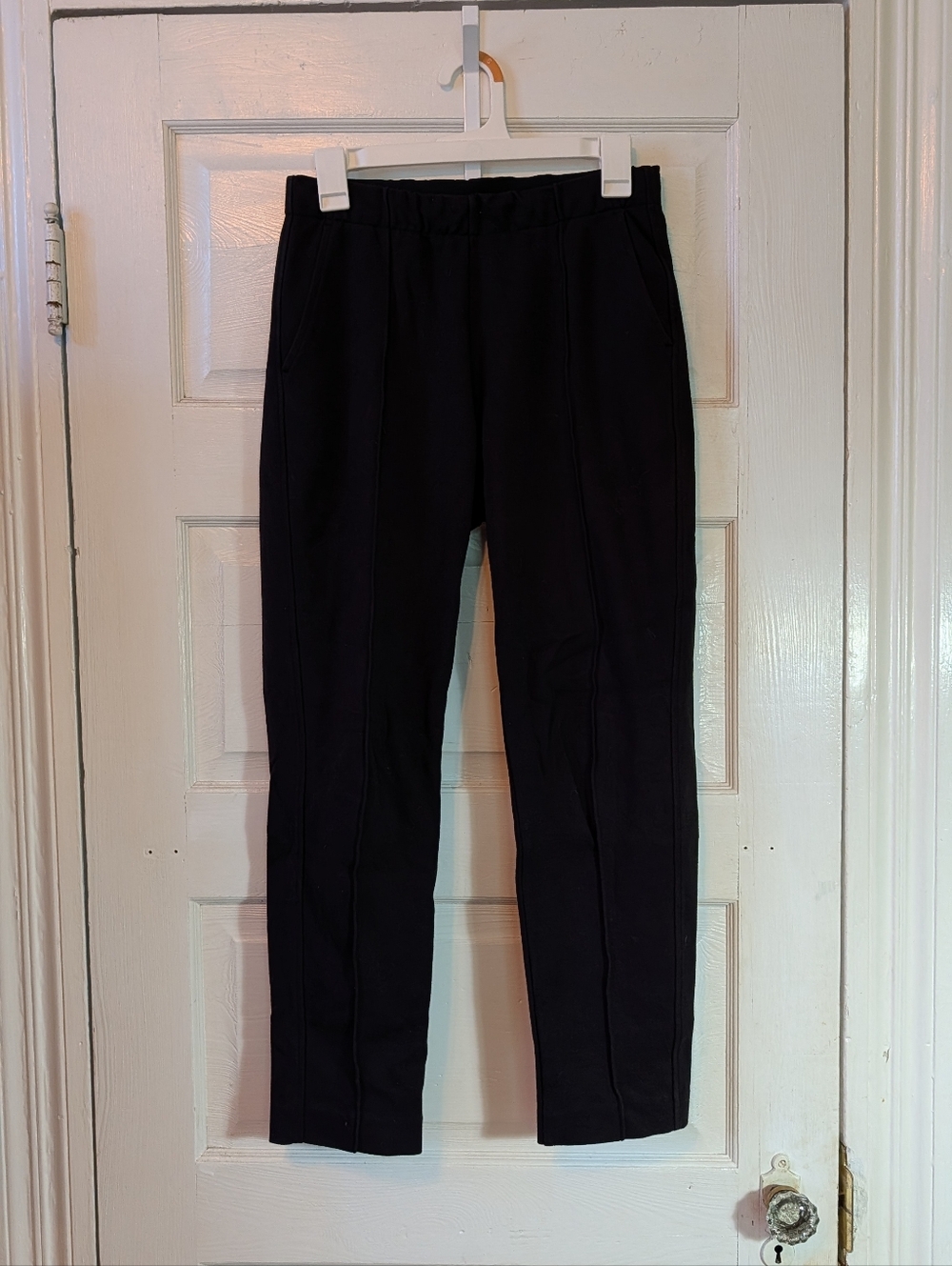 everlane S the dream pant Black High Rise Pleated Cropped